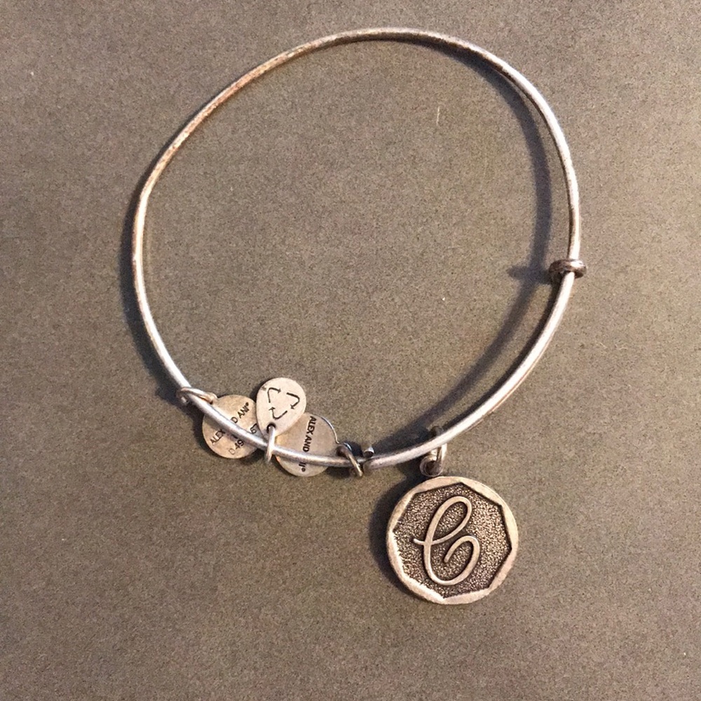 Silver C Alex and Ani Bracelet